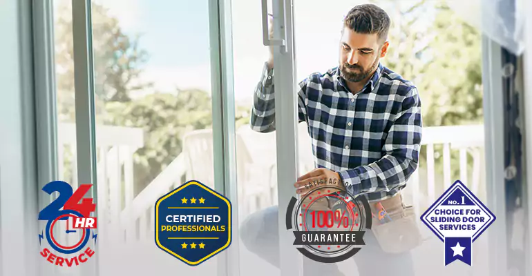 Residential Impact Sliding Glass Door Repair in Lantana