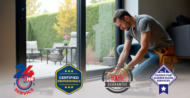Standard Pella Sliding Door Glass Replacement in Lantana